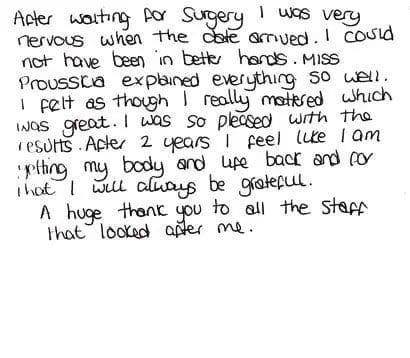 Patient Feedback | North Bristol Private Hospital