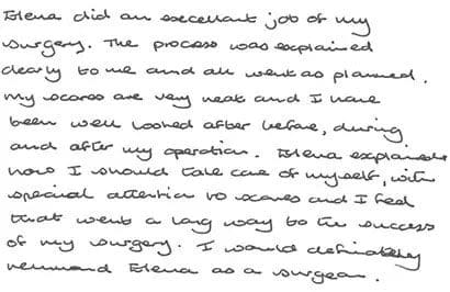 Patient Feedback | North Bristol Private Hospital